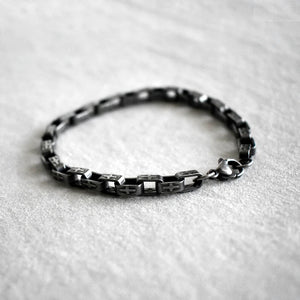Vintage Chain Bracelet Men Stainless Steel Punk Antique Cross