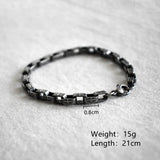 Vintage Chain Bracelet Men Stainless Steel Punk Antique Cross