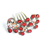 Vintage Peacock Hair Comb Antique Bronze Hair Clip Hairpins Headdress