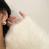 Vintage Pearl Earrings Little Bee Earrings Classic Charm Women's Pearl Jewelry