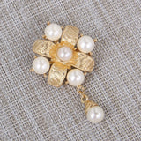 Vintage Pearl Flower Brooch Jewelry For Women/men