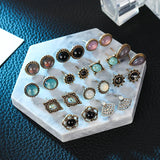 Vintage Opal Statement Earrings for Girls