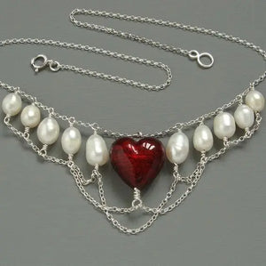 Vintage Pearl Fairy Choker Necklace Y2K Party Jewelry
