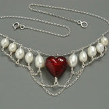 Vintage Pearl Fairy Choker Necklace Y2K Party Jewelry