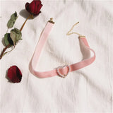 Vintage Pearl Velvet Chokers Necklace for Women Girls Retro Geometric Heart Coll
