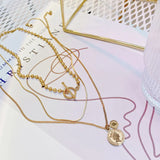Vintage K Gold Queen Avatar Chain Choker Necklace