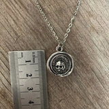 Vintage Pendant Skull Necklace Demon Eye Moon Bird Gothic Gift