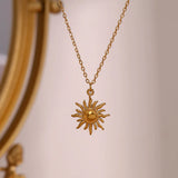 Vintage Heart Pendant Necklace Stainless Steel Choker Chain
