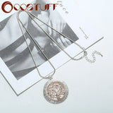 Vintage Plant Necklace Long Chains Suspension Pendants Tree of Life