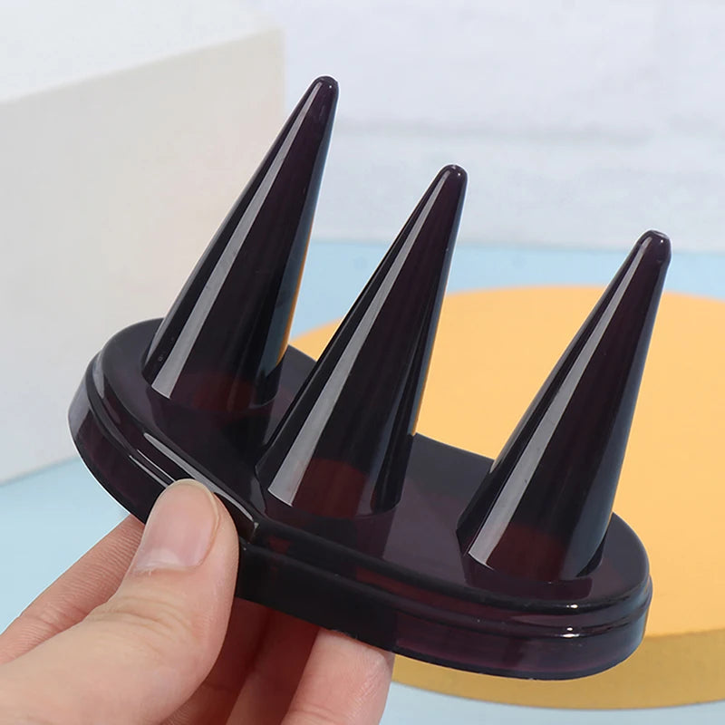 Vintage Plastic Finger Cone Fingertip Ring Display Stand Jewelry Holder