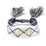 Vintage Tassel Webbing Wristband Bracelets for Women