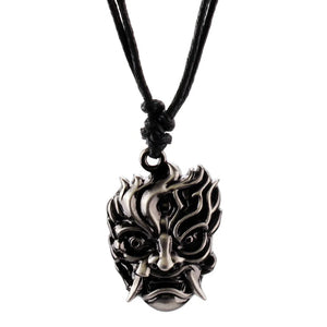 Punk 2077 Warrior-Servants Pendant Necklace Metal Cord Jewelry
