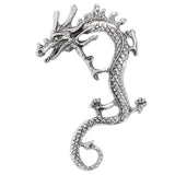 Vintage Punk Rose Dragon Ear Cuff Gothic Ear Climber Earrings