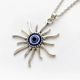 Vintage Punk Evil Eye Necklaces 5pcs Eyeball Connect Exaggeration Multiple Dense