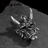 Vintage Punk Skull Mask Pendant Necklace Men's HIPHOP Rock Jewelry