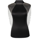 Vintage Punk Harness Bikini Epaulet Shoulder Chain Necklace