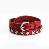 Vintage Punk Leather Bracelets Multi-layer Star Bangles