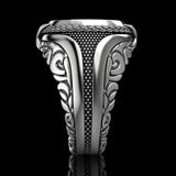 Vintage Punk Men's 925 Silver Turbine Ring