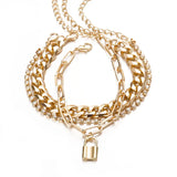 Vintage Punk Thick Chain Women's Bracelet Charm Jewelry