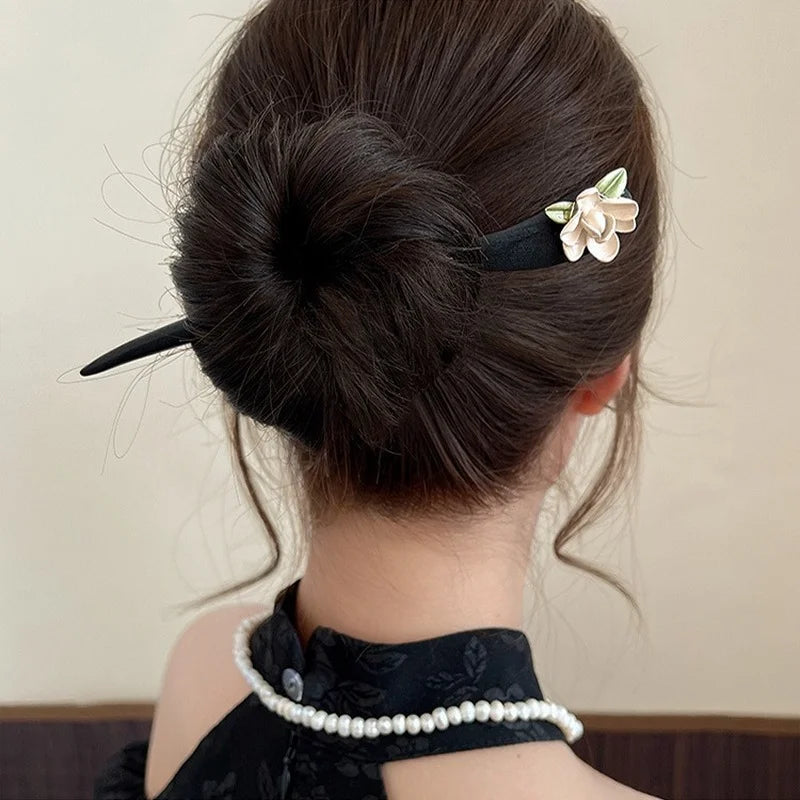 Vintage Punk Ruby Pendant Sword Hairpin