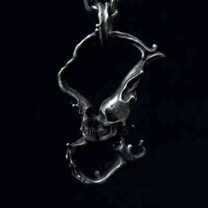 Punk Skull Necklace for Men Women 316L Stainless Steel Necklaces