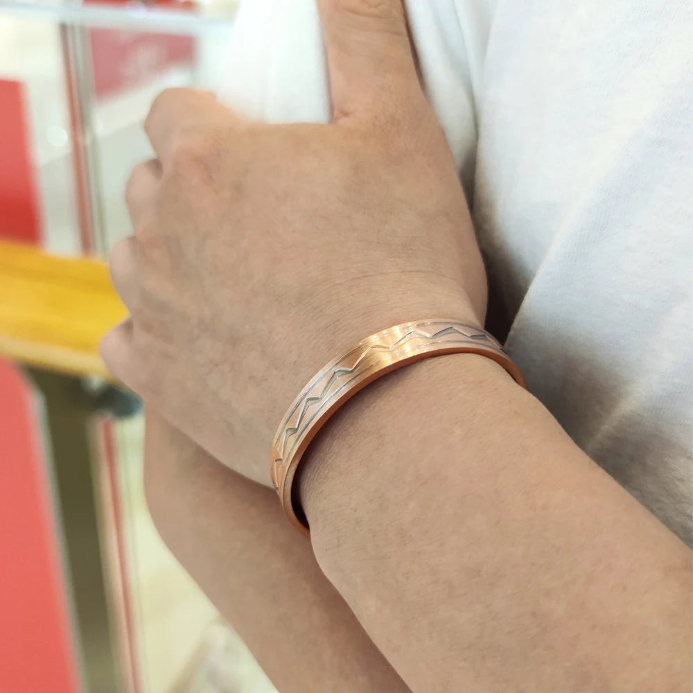 Vintage Copper Magnetic Therapy Bracelet for Arthritis