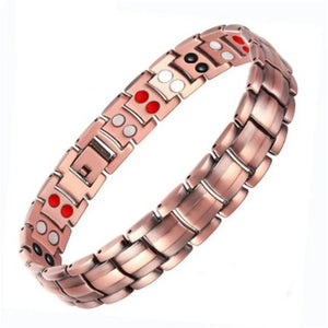 Vintage Pure Copper Magnetic Pain Relief Bracelet For Men Therapy