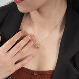 Vintage 925 Sterling Silver Zircon Rings Pendant Choker Necklace Women
