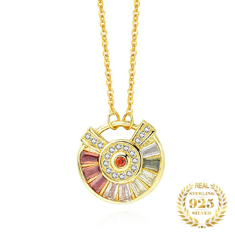 Vintage 925 Sterling Silver Zircon Rings Pendant Choker Necklace Women