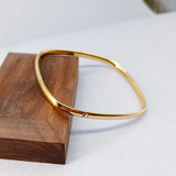 Vintage Titanium Steel Crystal Bracelet for Women