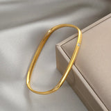 Vintage Titanium Steel Crystal Bracelet for Women