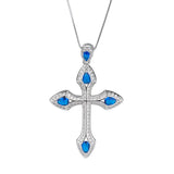 Vintage Religion Cross Pendant Necklace Women's Jewelry Gift
