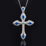 Vintage Religion Cross Pendant Necklace Women's Jewelry Gift