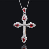 Vintage Religion Cross Pendant Necklace Women's Jewelry Gift