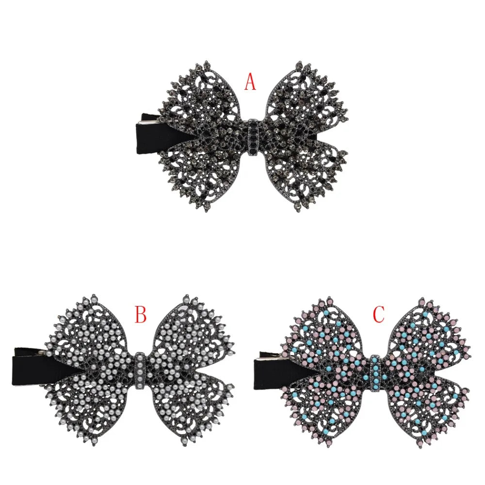 Vintage Resin Bead Headpiece Hair Clips Girls Wedding Hair Accessories