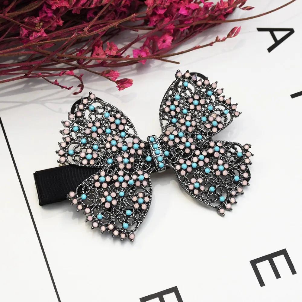 Vintage Resin Bead Headpiece Hair Clips Girls Wedding Hair Accessories