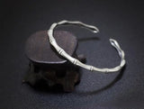 925 Silver Bamboo Joint Bangle Bracelet Friendship GTLS267
