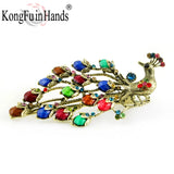Vintage Retro Peacock Hair Combs Antique Accessories Clips Hairpins Head Dress