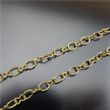 Vintage Retro Style Chain Long Bronze Plated Rope Bracelet