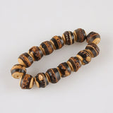 Vintage Retro Adjustable Bamboo Root Beaded Bracelet