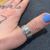 Vintage Landscape Carved Ring for Women Men