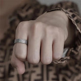 Men's Silver 925 Index Finger Ring