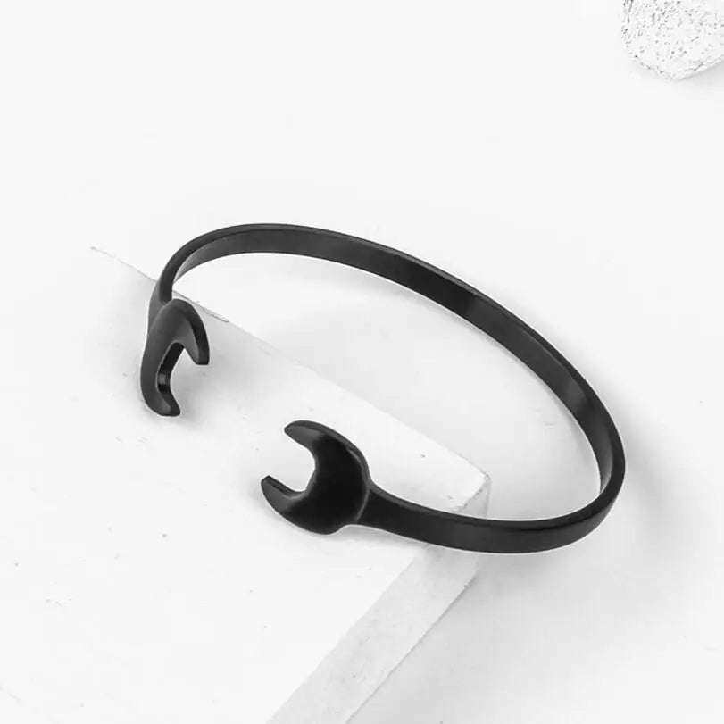 Vintage Rock Stainless Steel Tools Mechanic Bracelet Open Cuff Bangles