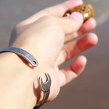 Vintage Rock Stainless Steel Tools Mechanic Bracelet Open Cuff Bangles