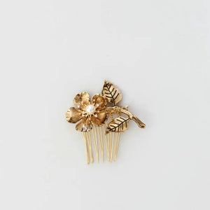 Vintage Roman Style Rose Flower Bridal Hair Comb Rhinestone Comb