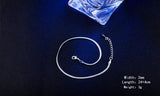 Vintage Silver Plated Anklet 2mm Snake Bohemian Ankle Bracelet