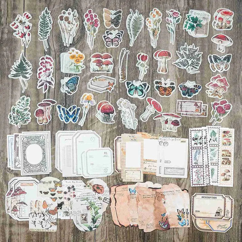 Vintage Scrapbook Supplies Pack (400 Pcs)