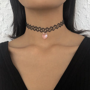 Vintage Sexy Hollow Chokers Collar Necklace Women Ladies Jewelry