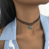 Vintage Sexy Hollow Chokers Collar Necklace Women Ladies Jewelry