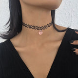 Vintage Sexy Hollow Chokers Collar Necklace Women Ladies Jewelry